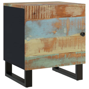 Nachttische 2er Set Altholz 40x33x46 cm