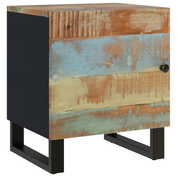Nachttische 2er Set Altholz 40x33x46 cm