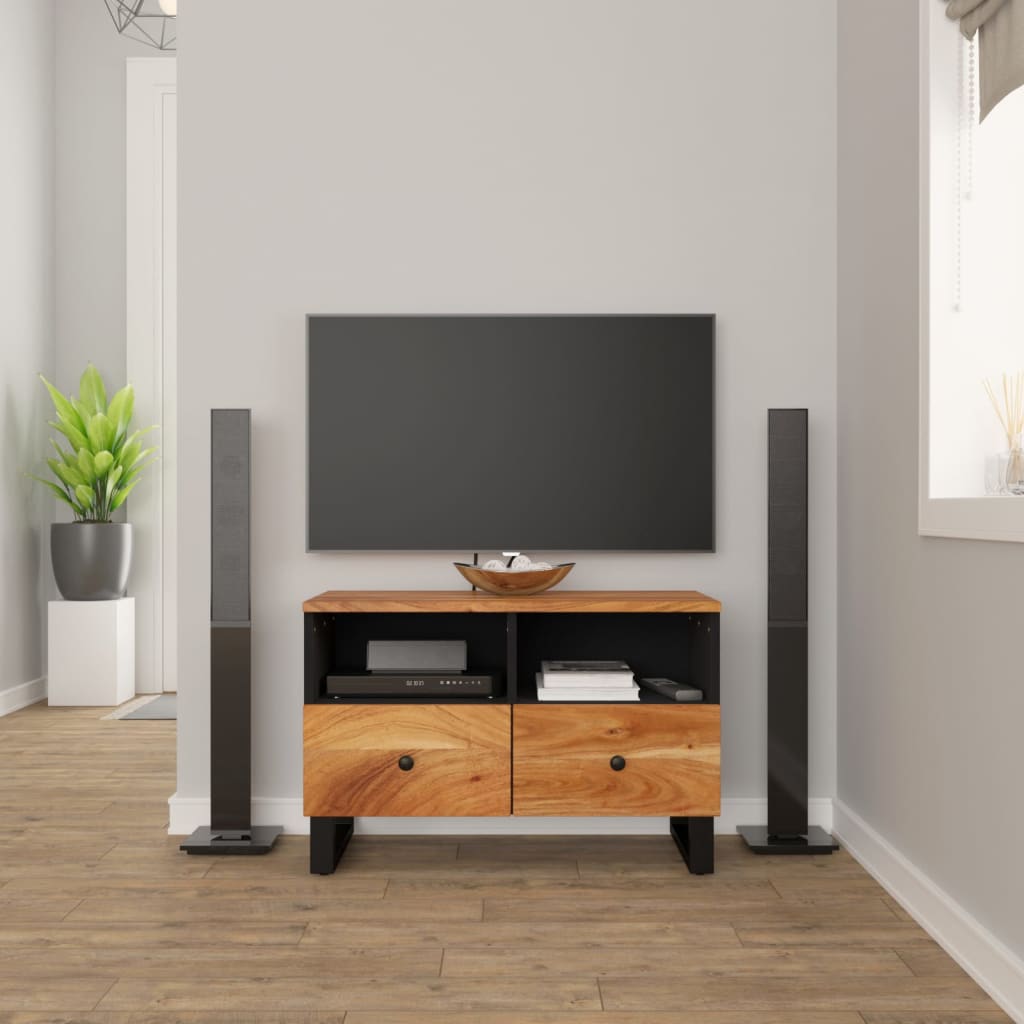 TV-Schrank Akazie Massivholz 70 cm