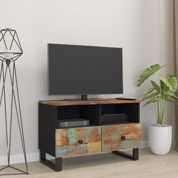 TV-Schrank Altholz Massiv 70 cm
