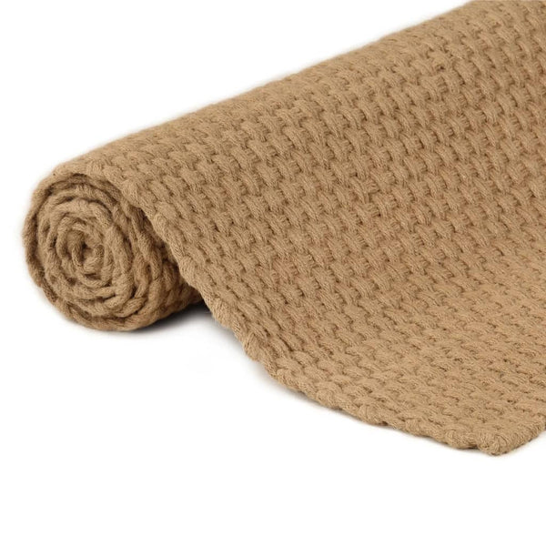 Rechteckiger Jute-Teppich Natur 80x160 cm