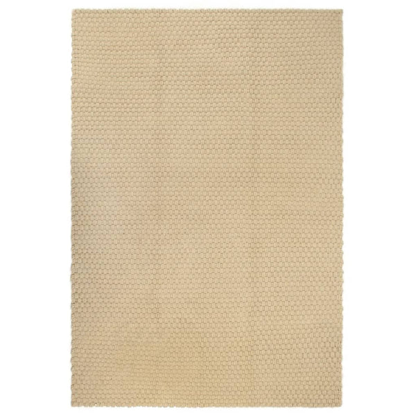 Baumwollteppich Natur 120x180 cm Rechteckig