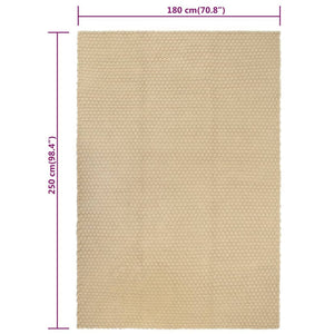 Baumwollteppich Natur 180x250 cm