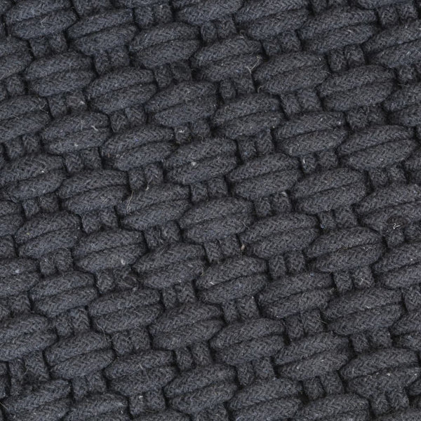 Anthrazit Baumwollteppich 120x180 cm