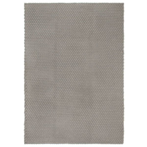 Grauer Baumwollteppich 120x180 cm
