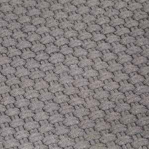 Grauer Baumwollteppich 160x230 cm