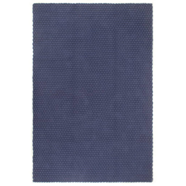 Marineblauer Baumwollteppich 120x180 cm