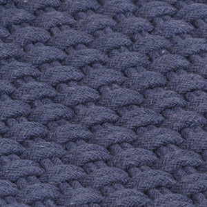 Marineblauer Baumwollteppich 160x230 cm