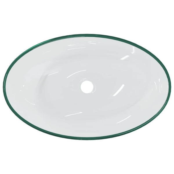 Transparentes Waschbecken aus Hartglas, 54,5 cm