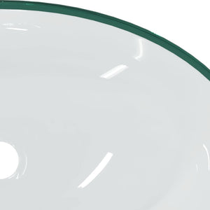 Transparentes Waschbecken aus Hartglas, 54,5 cm