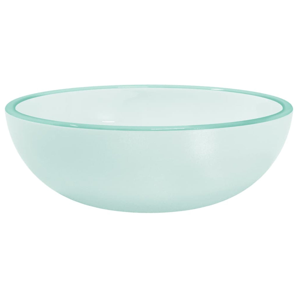 Matt Glas Waschbecken 35x12 cm