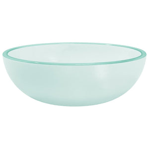 Matt Glas Waschbecken 35x12 cm