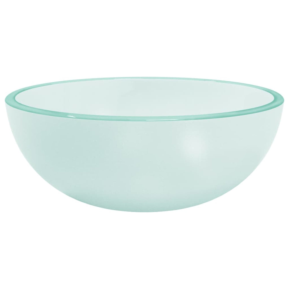 Matt Glas Waschbecken 30x12 cm
