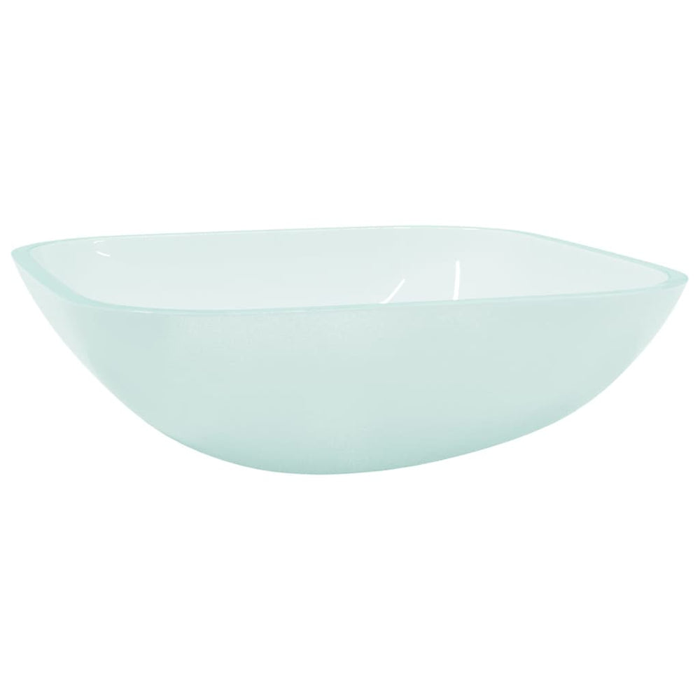 Matt Glas Waschbecken 42x42 cm