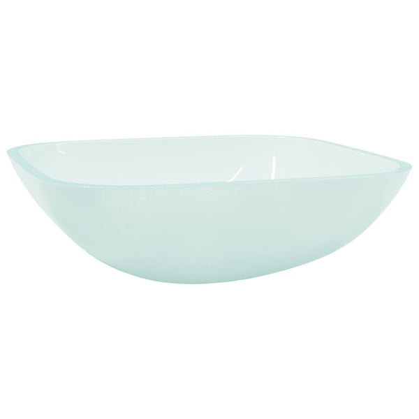 Matt Glas Waschbecken 42x42 cm