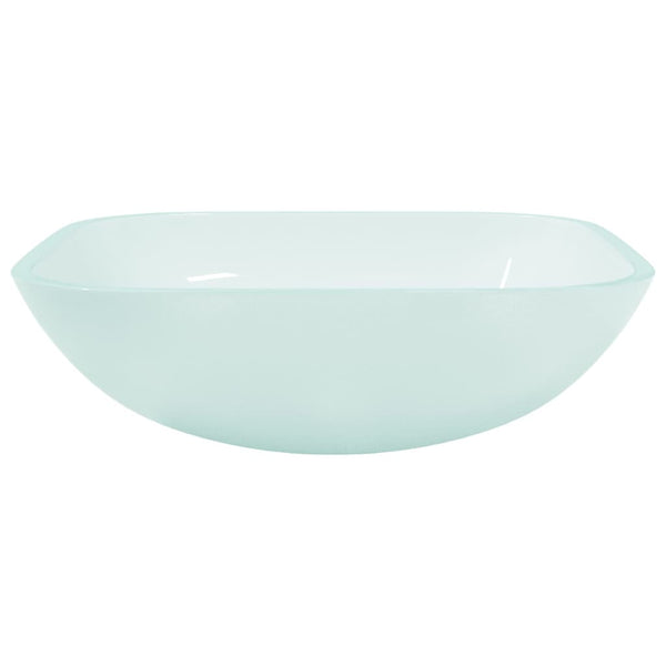Matt Glas Waschbecken 42x42 cm