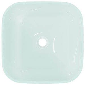 Matt Glas Waschbecken 42x42 cm