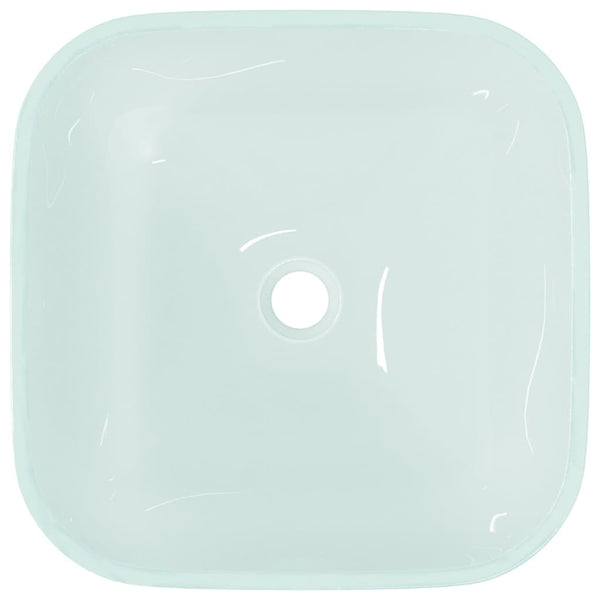 Matt Glas Waschbecken 42x42 cm