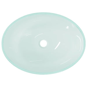 Matt Glas Waschbecken 50x37 cm