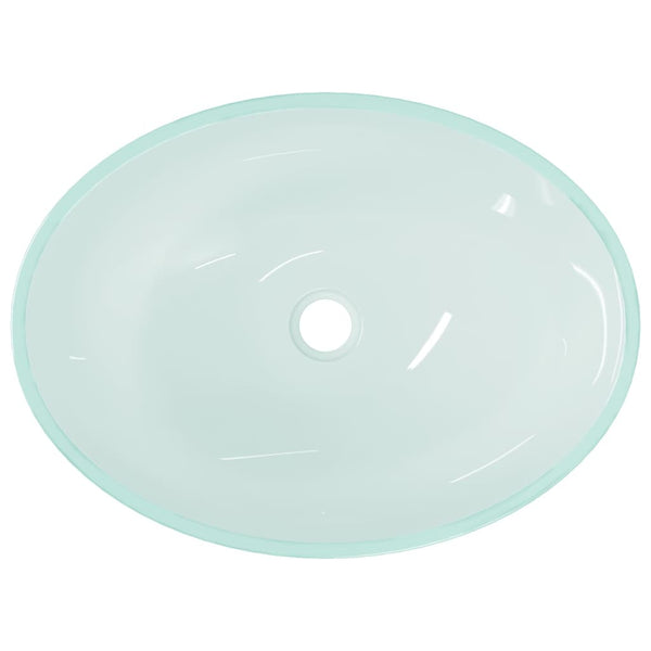 Matt Glas Waschbecken 50x37 cm