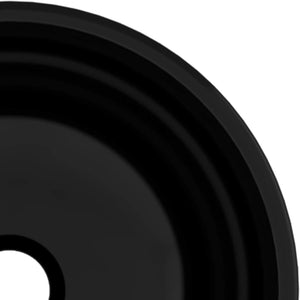 Schwarzes Waschbecken aus Hartglas, 30 cm