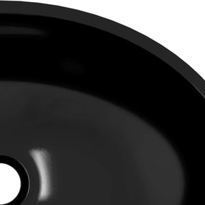 Schwarzes Glas Waschbecken 50x37 cm
