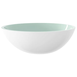 Weißes Glas Waschbecken 50x37 cm