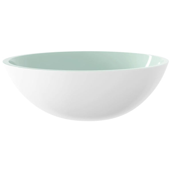Weißes Glas Waschbecken 50x37 cm