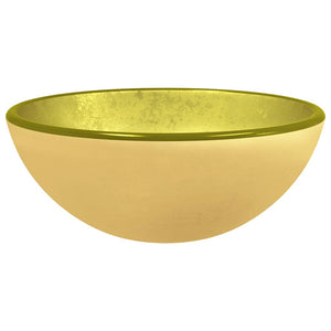 Goldenes Hartglas Waschbecken - 30x12 cm