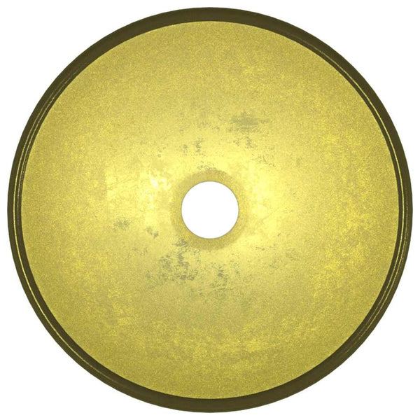 Goldenes Hartglas Waschbecken - 30x12 cm