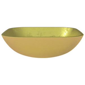 Gold Glas Waschbecken - 42x42 cm