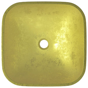 Gold Glas Waschbecken - 42x42 cm