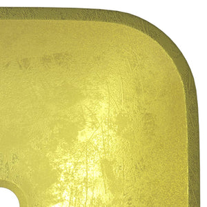 Gold Glas Waschbecken - 42x42 cm