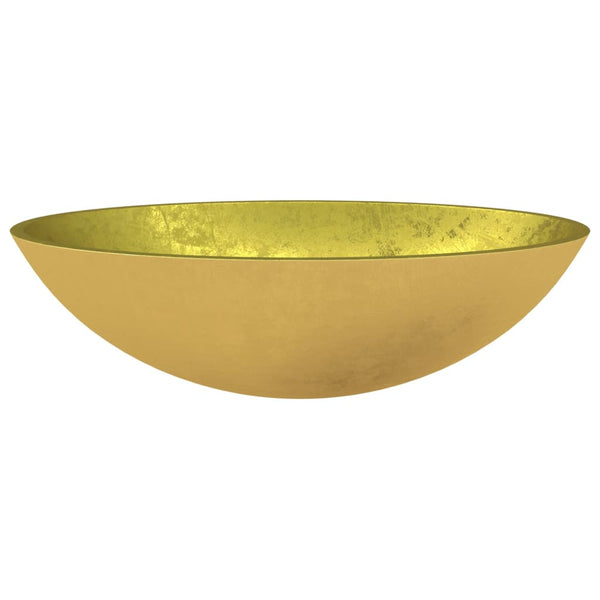 Gold Glas Waschbecken - 50x37x14 cm