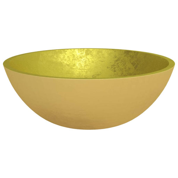 Gold Glas Waschbecken - 50x37x14 cm