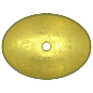 Gold Glas Waschbecken - 50x37x14 cm