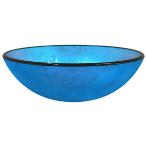 Blaues Hartglas Waschbecken 42x14 cm