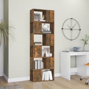 Bücherregal Raumteiler Räuchereiche 60x186 cm