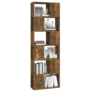 Bücherregal Raumteiler Räuchereiche 60x186 cm