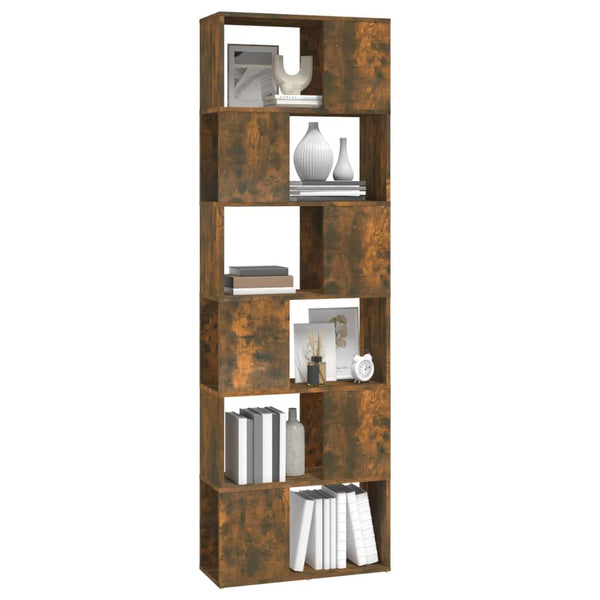 Bücherregal Raumteiler Räuchereiche 60x186 cm