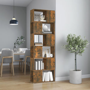Bücherregal Raumteiler Räuchereiche 60x186 cm