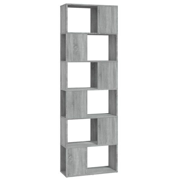 Graues Bücherregal Sonoma 60x24x186 cm