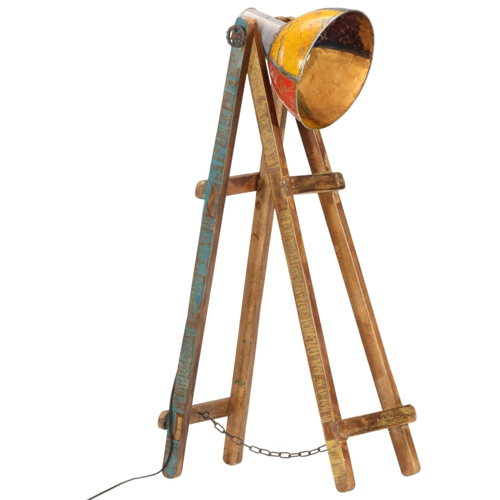 Stehlampe Mehrfarbig Mango Massivholz E27