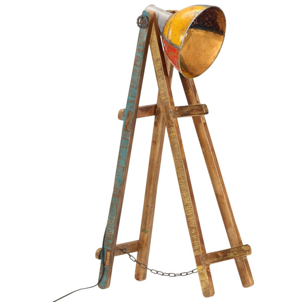 Stehlampe Mehrfarbig Mango Massivholz E27