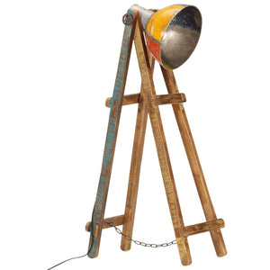 Stehlampe Mehrfarbig Mango Massivholz E27