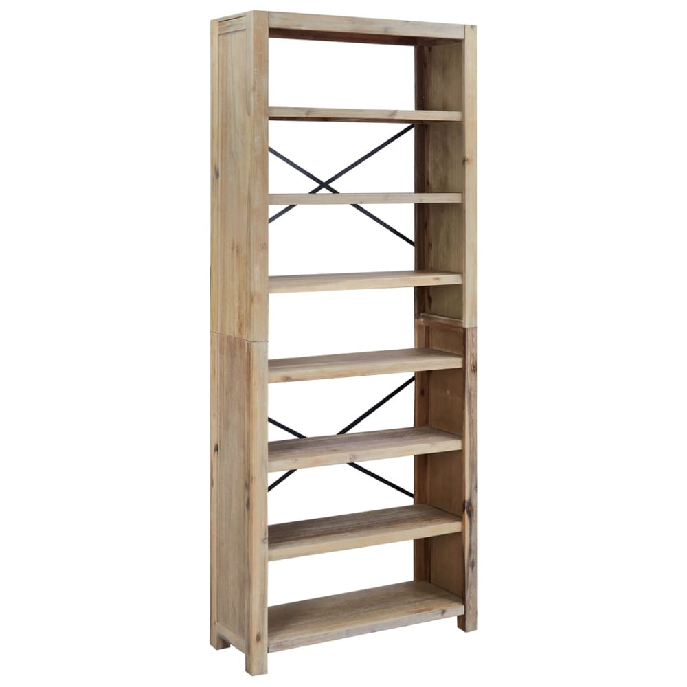 Massivholz Bücherregal Akazie 80x200 cm