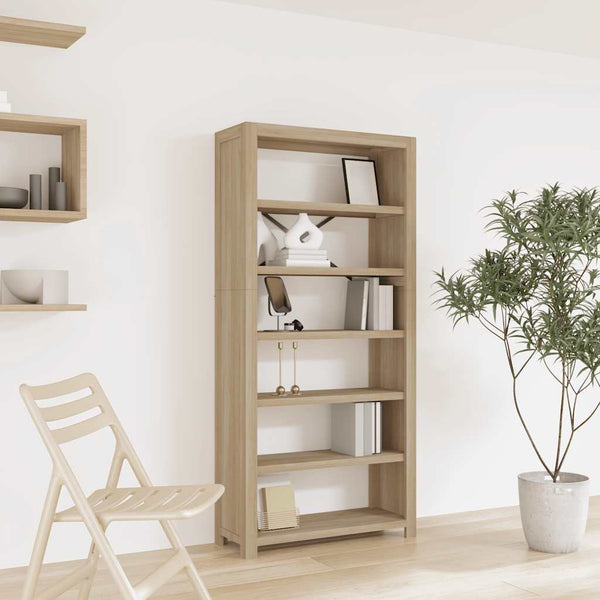 Bücherregal Akazie Massivholz 6 Böden