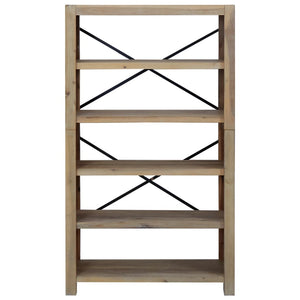Akazie Bücherregal Massivholz 80x140 cm