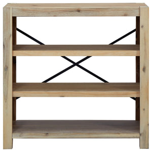 Bücherregal Akazie Massivholz 80x80 cm