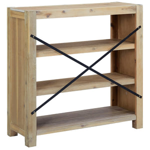Bücherregal Akazie Massivholz 80x80 cm